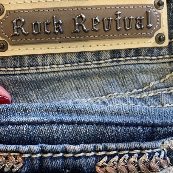 Rock Revival Pilkin Easy Boot Stretch Jean Size 27 - Picture 11 of 13